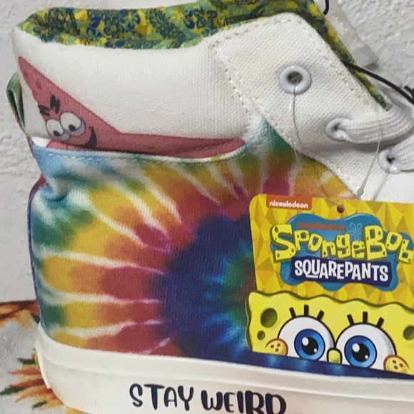 Nickelodeon/SpongeBob coat loose S+tie-dye high-tops 11+Tee szM - Picture 9 of 17